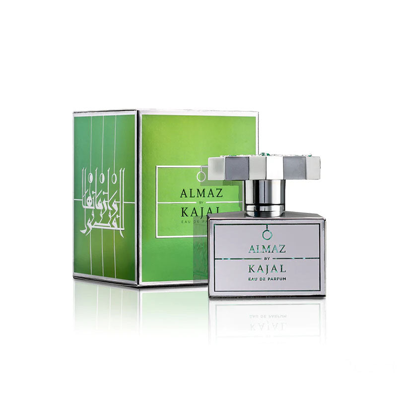 Descubre la esencia única de Almaz de Kajal Eau de Parfum, Dubai, arabe, oriental, un perfume 100% original con envío gratuito a todo Colombia. Sumérgete en una experiencia olfativa, seductora y duradera, con una exquisita fusión de notas tropicales y exóticas.