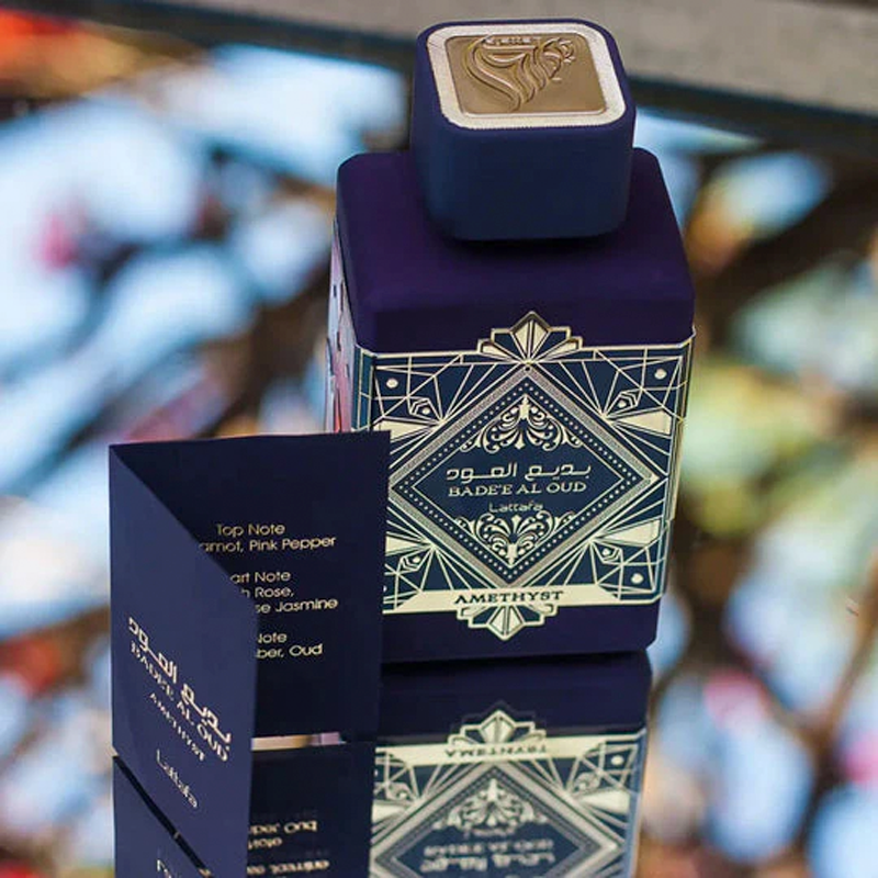 <p>Como todos nuestros productos, Bade'e Al Oud Amethyst es 100% original, garantizando calidad y autenticidad. Sumérgete en la elegancia de la perfumería árabe y disfruta de envío gratuito a todo Colombia.</p> <p>Descubre la esencia única de Bade'e Al Oud Amethyst, un perfume que emana una riqueza lujosa y un encanto distintivo. Eleva tu estilo con esta fragancia cautivadora y experimenta la autenticidad de un producto original. ¡Haz tuya la esencia de Bade'e Al Oud Amethyst hoy mismo!</p> <p>&nbsp;</p>